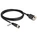 Cavo M12 codificato X da 8 pin femmina per RJ45 femmina per installazione Cat. 6A S /FTP da 2 m nero - Foto miniatura 1