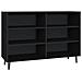 Credenza Nera 103,5x35x70 Cm In Legno Multistrato - Foto miniatura 1