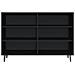 Credenza Nera 103,5x35x70 Cm In Legno Multistrato - Foto miniatura 3