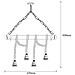 Loane Suspension Rustique Filaire 4 Lampes Cordes Et Bois - Foto miniatura 2