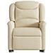 Poltrona Alzapersona Massaggiante Reclinabile Crema in Tessuto - Foto miniatura 5
