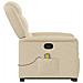 Poltrona Alzapersona Massaggiante Reclinabile Crema in Tessuto - Foto miniatura 6