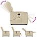 Poltrona Alzapersona Massaggiante Reclinabile Crema in Tessuto - Foto miniatura 9