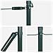 Poste per Recinzione 13 pz Verde Ø32 mm 120 cm Acciaio Zincato - Foto miniatura 5