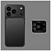 Protezione Obiettivo Fotocamera Nera Compatibile Con Iphone 17 Air (2 Pezzi) - Vetro Temperato - Foto miniatura 3