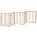 Cancello per Cani Porta Pieghevole 15 Pannelli 750 cm in Pioppo - Foto miniatura 4