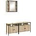 Set di Armadi da Bagno 3 pcs rovere sonoma 80 x 30 x 60 cm - Foto miniatura 1