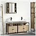 Set di Armadi da Bagno 3 pcs rovere sonoma 80 x 30 x 60 cm - Foto miniatura 2