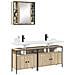 Set di Armadi da Bagno 3 pcs rovere sonoma 80 x 30 x 60 cm - Foto miniatura 3