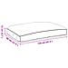 Cuscino per seduta pallet Nero 120 x 80 x 12 cm Tessuto Oxford - Foto miniatura 6