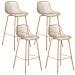 Set Di 4 Sedie Alte Kleve Beige - Foto miniatura 2