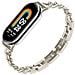 Cinturino A Bracciale In Metallo Compatibile Con Xiaomi Mi Band 8/9/10 - Elegante Cinturino In Acciaio Inossidabile Starlight - Foto miniatura 3
