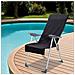 Asciugamani per Sedia Outdoor 2 pcs Nero 130 x 60 cm - Foto miniatura 2