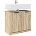Mobile da Bagno con porta Rovere Sonoma 64,5 x 33,5 x 59 cm - Foto miniatura 3