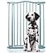 Bettacare Cancelletto Per Cani Extra Alto Con Parte Superiore Incurvata, 71cm - 80cm, Grigio Opaco, Extra Alto 100cm In Altezza - Foto miniatura 1