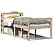 Letto per Anziani con Testiera 90x190 cm Legno Massello Pino - Foto miniatura 1