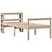 Letto per Anziani con Testiera 90x190 cm Legno Massello Pino - Foto miniatura 3
