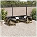 Set Divani da Giardino 6 pz in Legno Impregnato di Pino - Foto miniatura 3