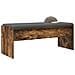 Panca per ingresso con cuscino Rovere fumé 103 x 38 x 40 cm - Foto miniatura 3