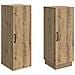 Set di armadi 2 pcs Rovere Artigianale Legno ingegnerizzato - Foto miniatura 3