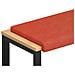 Cuscino per panchina corduroy Rosso Arancio Profondità 35 cm - Foto miniatura 1