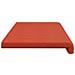 Cuscino per panchina corduroy Rosso Arancio Profondità 35 cm - Foto miniatura 6