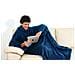 Coperta Morbida Modello Original Midnight con Maniche e con Tasca Frontale Colore Blu - Foto miniatura 2