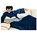 Coperta Morbida Modello Original Midnight con Maniche e con Tasca Frontale Colore Blu - Foto miniatura 1