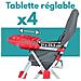 Bambikid Seggiolone Fisso - Gray & Red - Foto miniatura 2