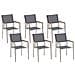 Sedie Da Giardino Grigio In Acciaio Inossidabile Set Di 6 Pz Grosseto - Foto miniatura 19