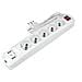 Multipresa Ciabatta 5 Posti Bipasso / schuko Presa Tedesca 10/16a + 2 Prese Usb Cavo 1,5mt Interruttore Luminoso - Sku 8715 - Foto miniatura 2