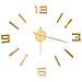 Orologio da Parete 3D Design Moderno Oro 100 cm XXL - Foto miniatura 1