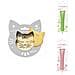 Kit Biscotti Per Gatti In Rilievo + 2 Penne Al Cioccolato Verde Pastello E Rosa - Foto miniatura 1