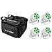 Set 4x Led Silent Par 6 Qcl Floor Wh + Soft Bag - Foto miniatura 1