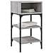 Comodini 2 Pz Grigio Sonoma 35x34,5x70 Cm In Legno Multistrato - Foto miniatura 3