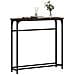 Tavolino Consolle Rovere Fumo 75x19,5x75cm In Legno Multistrato - Foto miniatura 3
