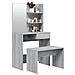 Set Tavolo Da Toeletta Grigio Sonoma 74,5x40x141 Cm - Foto miniatura 3