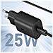 Starter Pack Caricabatterie Usb-c + Auricolari Cablati Usb-c, Nero - Foto miniatura 3