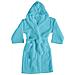 Accappatoio Con Cappuccio In Morbida Spugna Mod. Sophie Tinta Unita Vari Colori Xl Turchese - Foto miniatura 1