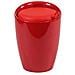 Sgabello Pouf Contenitore In Abs Con Seduta In Ecopelle 36x36x50 Cm Style - Red - Foto miniatura 1