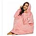 Felpa Con Cappuccio Pile Coperta Grandi Dimensioni Calda Oversize Indossabile - Foto miniatura 3