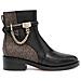 Hamilton Flat Bootie Stivaletti Pelle Di Mucca Scarpe Donna Nero Eu 39, 40f3hame6l-007 - Foto miniatura 2