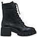 Black Casual Closed Booties Stivaletti Pelle Scarpe Donna Nero Eu 40, 1-25272-41 003 - Foto miniatura 2