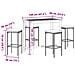 Set Bar Giardino 5pz Marrone Legno Massello Acacia e Polyrattan - Foto miniatura 4