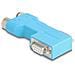 60666 Adattatore Per Inversione Del Genere Dei Cavi 2x D-sub 2x M12 Blu - Foto miniatura 2