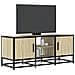 Mobile Tv Rovere Sonoma 100x35x41 Cm Legno Multistrato Metallo - Foto miniatura 1