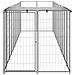 Gabbia Per Cani Argento 6,05 M² In Acciaio - Foto miniatura 3