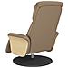 Poltrona Reclinabile Massaggi Poggiapiedi Cappuccino Similpelle - Foto miniatura 6
