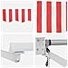 Tenda Retrattile Automatica Rigata Rossa e Bianca 300x250 cm - Foto miniatura 8