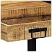 Tavolo Consolle 90x33x75 cm Legno Massello di Mango Grezzo - Foto miniatura 8